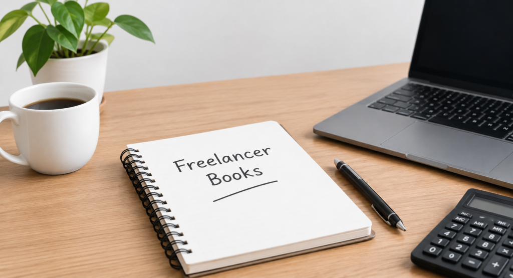 Simple bookkeeping setup for freelancers to track income and expenses.