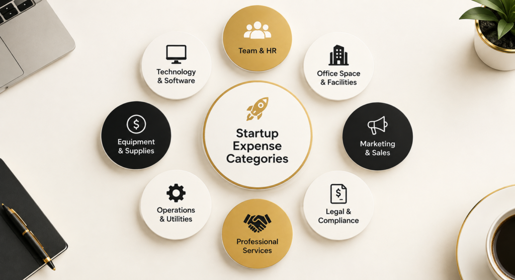 Startup expense categories explained for small business owners